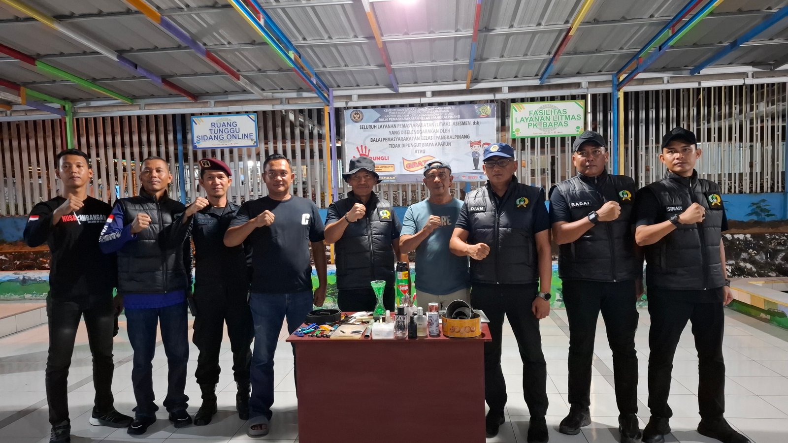 Plt. Kakanwil Ditjenpas Babel Pimpin Sidak Pastikan Lapas Tua Tunu Zero Halinar